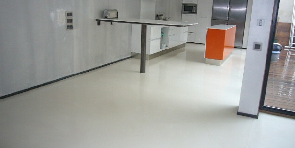 sol béton ciré