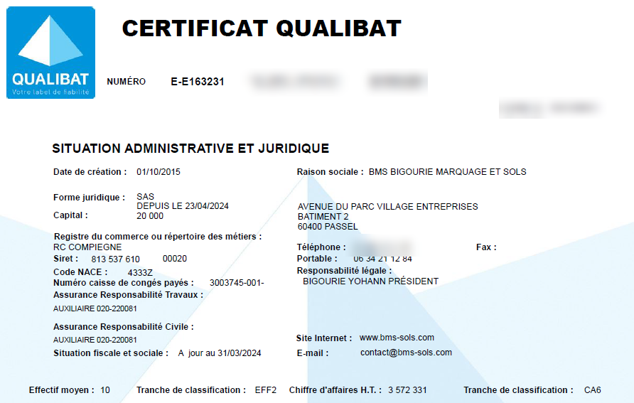 Certification Qualibat